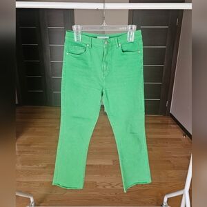 LOFT Bright Green Skinny Jeans